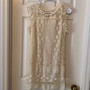 Cream Lace Dress